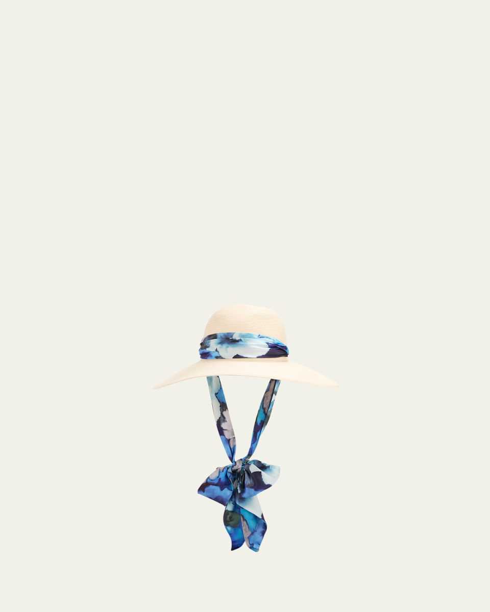 Cassidy Paper Straw Large-Brim Hat